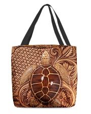 Turtle Feather All-Over Tote tile