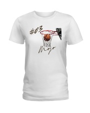 basketball CUSTOM Sticker Ladies T-Shirt tile