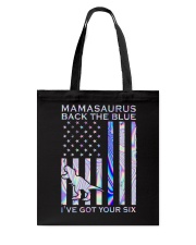 Mamasaurus Back The Blue 2 Sides Tote Bag tile
