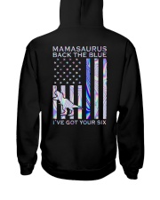 Mamasaurus Back The Blue 2 Sides Hooded Sweatshirt tile