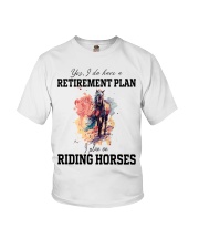 horse reitirement plan Youth T-Shirt tile