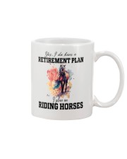 horse reitirement plan Mug tile