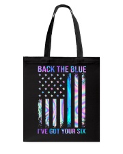 Back The Blue I've Got Your Six Tote Bag tile