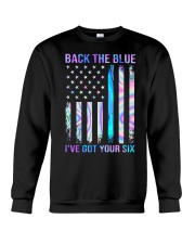 Back The Blue I've Got Your Six Crewneck Sweatshirt tile