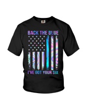 Back The Blue I've Got Your Six Youth T-Shirt tile