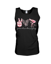 Peace Love Hairstyling Unisex Tank tile