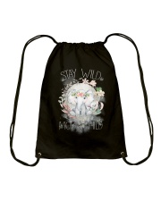 Stay Moon Wild Child Drawstring Bag tile