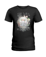 Stay Moon Wild Child Ladies T-Shirt tile