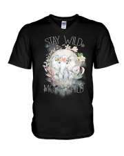Stay Moon Wild Child V-Neck T-Shirt tile