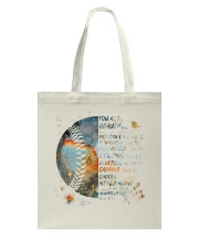 Baseball You Are Beautiful Tote Bag tile