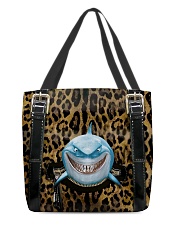 Shark - Leopard - Zip Pocket All-over Tote back