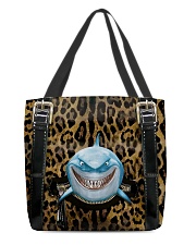 Shark - Leopard - Zip Pocket All-over Tote front