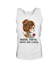 Nerdy Dirty Inked And Curvy Unisex Tank tile