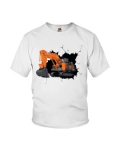 Excavator Ex8000 shovel Crack Youth T-Shirt tile