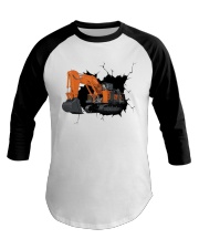Excavator Ex8000 shovel Crack Baseball Tee tile