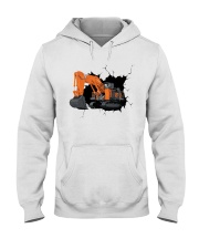 Excavator Ex8000 shovel Crack Hooded Sweatshirt tile