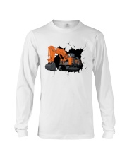 Excavator Ex8000 shovel Crack Long Sleeve Tee tile