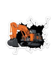 Excavator Ex8000 shovel Crack Sticker - Single (Vertical) front