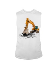 Excavator Back In The Days Sleeveless Tee tile