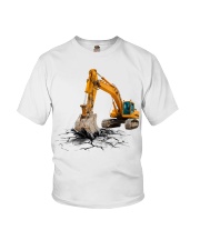 Excavator Back In The Days Youth T-Shirt tile