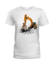 Excavator Back In The Days Ladies T-Shirt tile