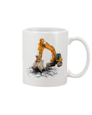 Excavator Back In The Days Mug tile