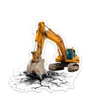 Excavator Back In The Days Sticker - Single (Vertical) front