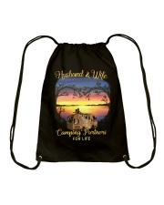 Husband And Wife Camping Drawstring Bag tile