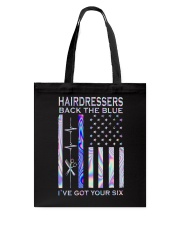 Hairdresser Back The Blue 2 Side Tote Bag tile