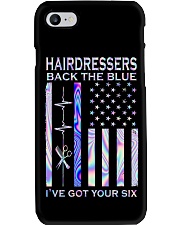 Hairdresser Back The Blue 2 Side Phone Case tile