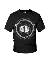 Camping Circle And Into The Forest Youth T-Shirt tile
