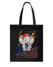 Elephant - Christmas Flag Tote Bag tile