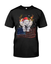 Elephant - Christmas Flag Classic T-Shirt tile