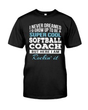 Softball coach Classic T-Shirt front
