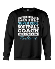 Softball coach Crewneck Sweatshirt tile