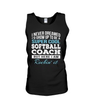 Softball coach Unisex Tank tile