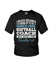 Softball coach Youth T-Shirt tile