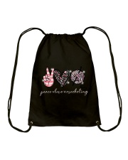 Peace Love Crocheting Drawstring Bag tile