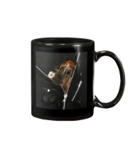 Horse Black Leather Mug tile