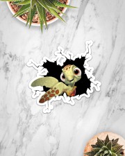 Turtle Crack Sticker - Single (Horizontal) aos-sticker-single-horizontal-lifestyle-front-06