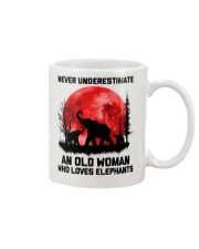 Old Woman Who Loves Elephants Mug tile
