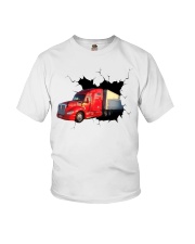 Red KEN Crack Youth T-Shirt tile