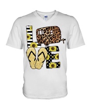 Love Camping V-Neck T-Shirt tile
