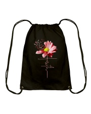 Pink Daisy Flower Drawstring Bag tile