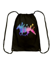 Horse Girl Color Drawstring Bag tile