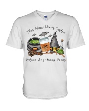 This Nurse Needs Coffee V-Neck T-Shirt tile