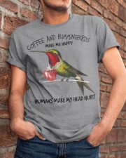 Hummingbird And Coffee Make Me Happy Gift For You Classic T-Shirt apparel-classic-tshirt-lifestyle-26