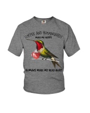 Hummingbird And Coffee Make Me Happy Gift For You Youth T-Shirt tile