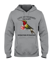 Hummingbird And Coffee Make Me Happy Gift For You Hooded Sweatshirt tile