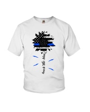 Back The Blue SunFL-AMR Youth T-Shirt tile